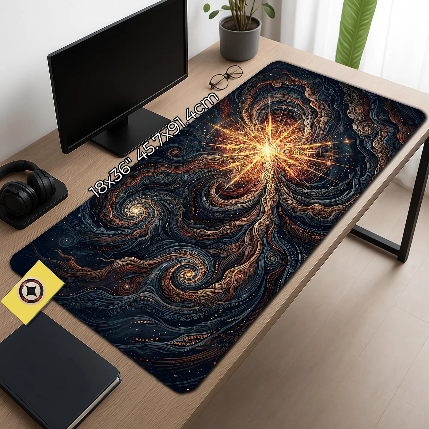 Dusty Stellar Bloom Desk Mat