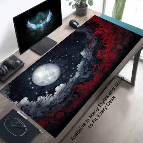 Lunar Landscape Desk Mat