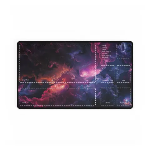 Cosmic Nebula Heart Playmat, photograph 3