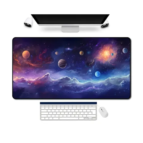 Anime Space and Planets Desk Mat, photograph 3