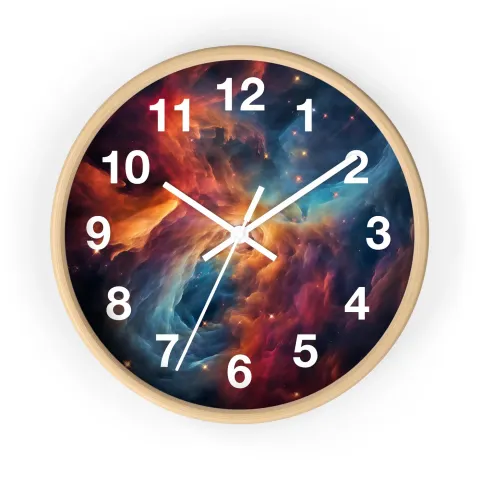 Deep Space Nebula Wall Clock, photograph 2