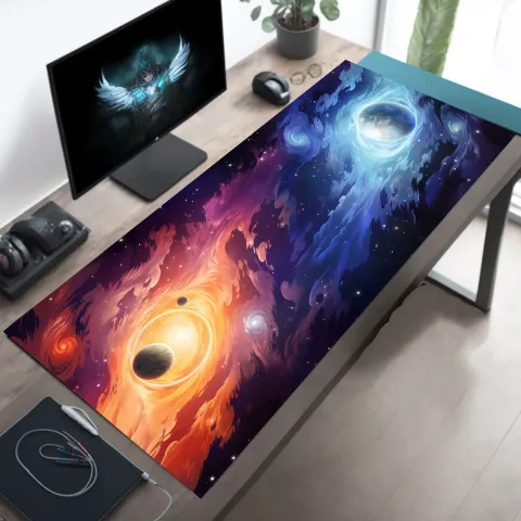 Pastel Space Desk Mat