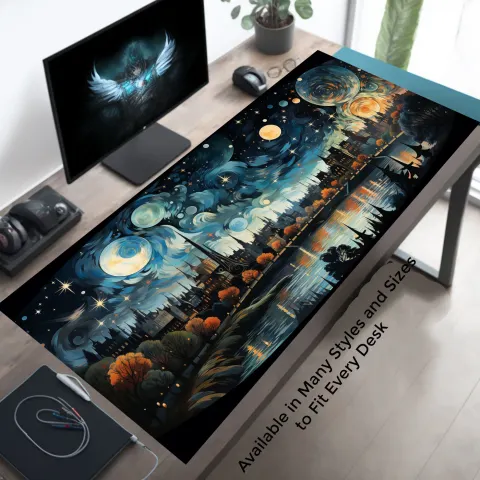 Celestial City Riverside Desk Mat