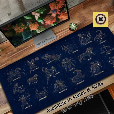 Zodiac Constellations Desk Mat, photograph 2