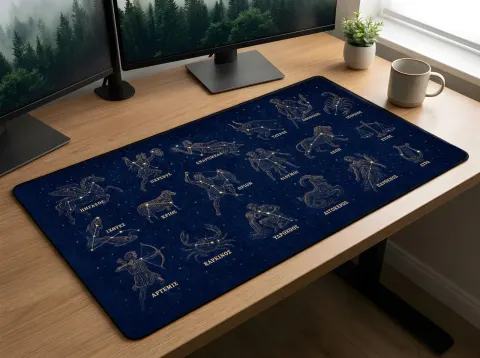 Zodiac Constellations Desk Mat, photograph 3