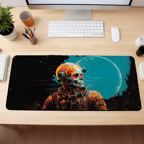 Skeleton Astronaut Desk Mat, photograph 3