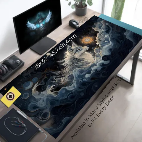 Mystic Celestial Wolf Playmat, photograph 2