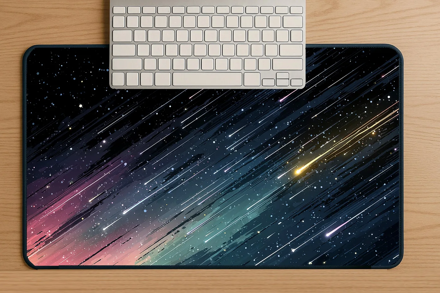 Cosmic Meteor Shower Desk Mat