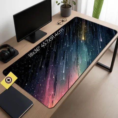 Cosmic Meteor Shower Desk Mat, photograph 2