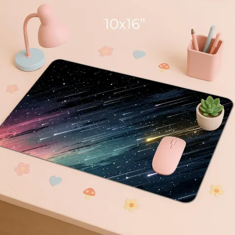Cosmic Meteor Shower Desk Mat, photograph 3