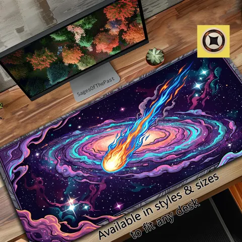 Stylized Galaxy Desk Mat