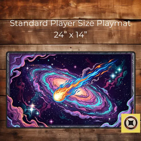 Stylized Galaxy Desk Mat, photograph 2