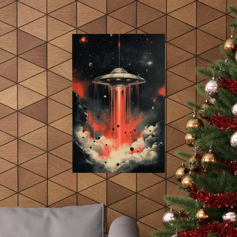 Fantasy UFO Art Poster