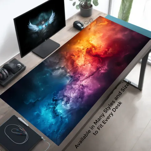 Vibrant Deep Space Nebula Playmat
