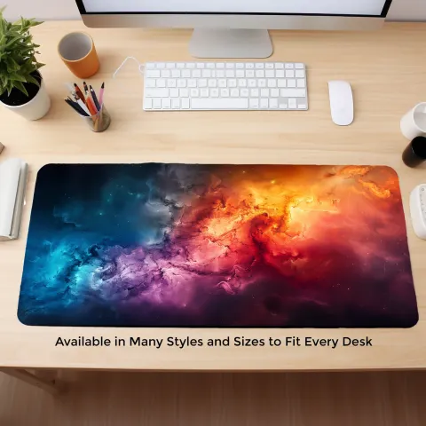 Vibrant Deep Space Nebula Playmat, photograph 3