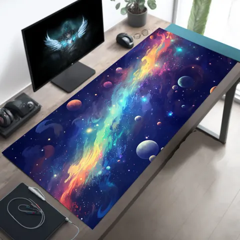 Galactic Streams Desk Mat